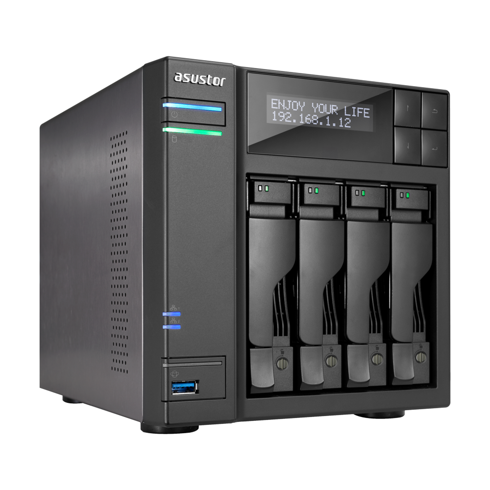 AS-604T | A multi-functional 4-bay NAS server designed for small 