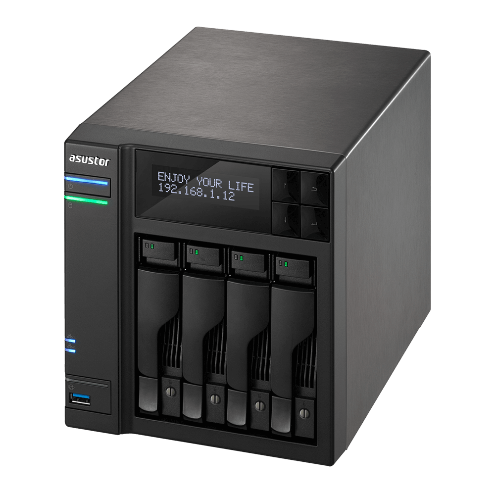 AS6404T | A comprehensive 4 bay NAS equipped with an Intel Celeron 